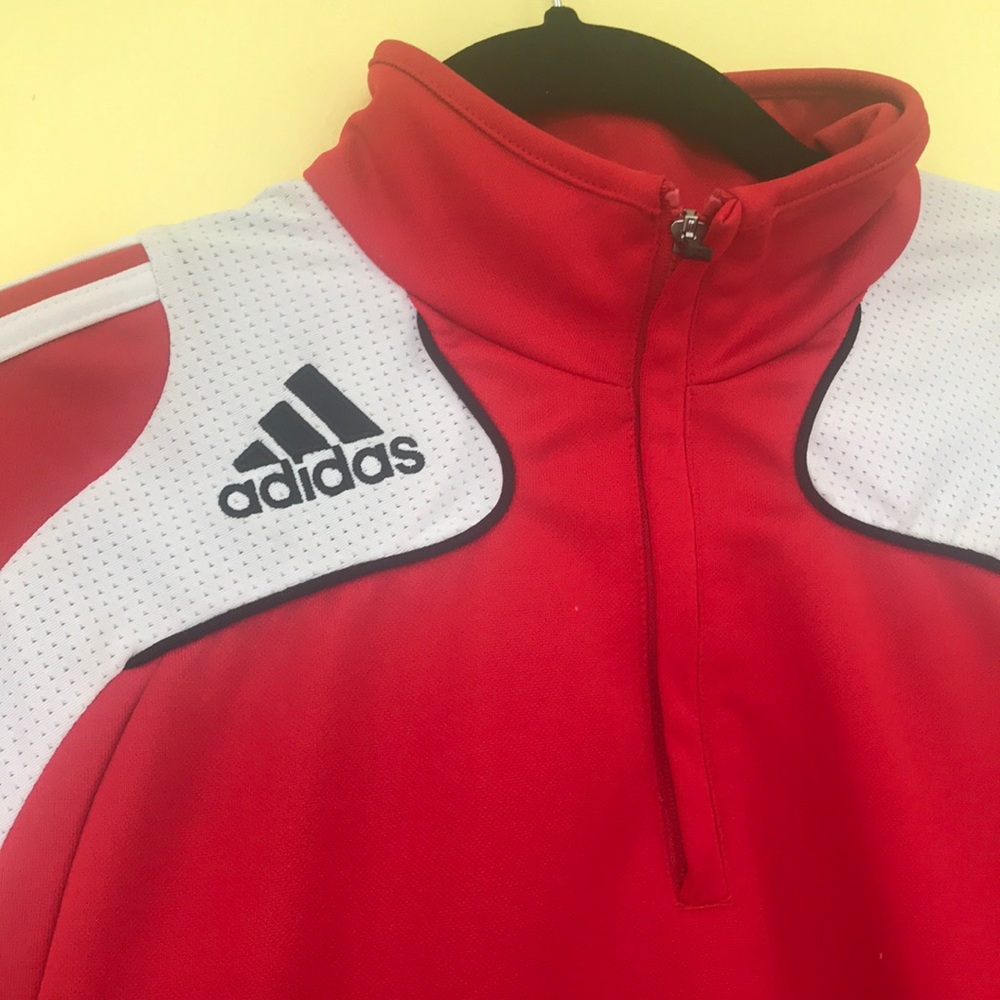 Adidas logo red pullover | Adidas jacket | sports